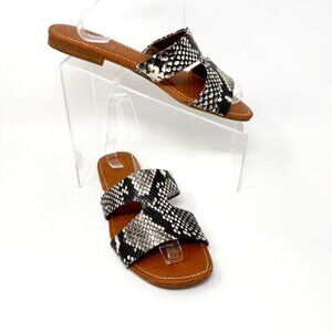 Circus by Sam Edelman Womens Reptile Print Slip on Sandal Size 9